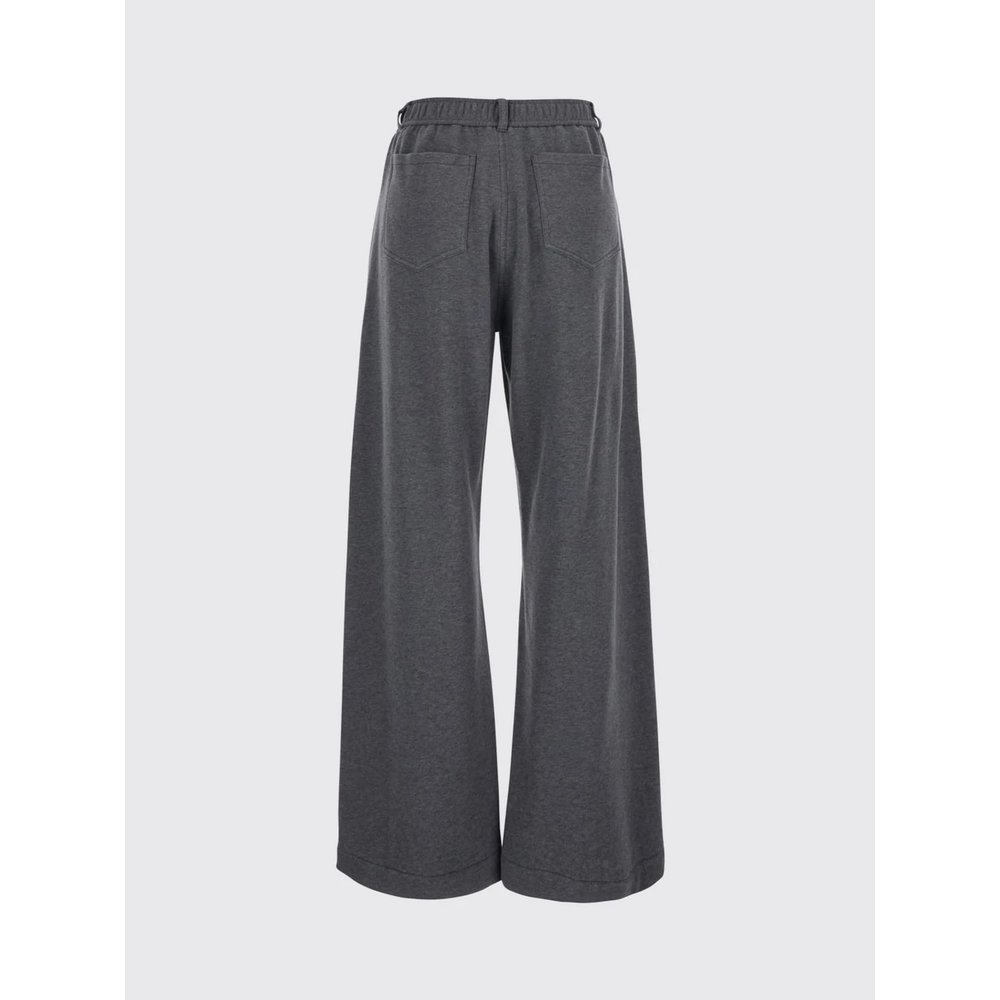 Широкие брюки Brunello Cucinelli из хлопка со средней посадкой и 5 карманами 3