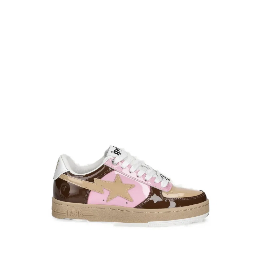 Кроссовки BAPE STA с лакированной отделкой 1