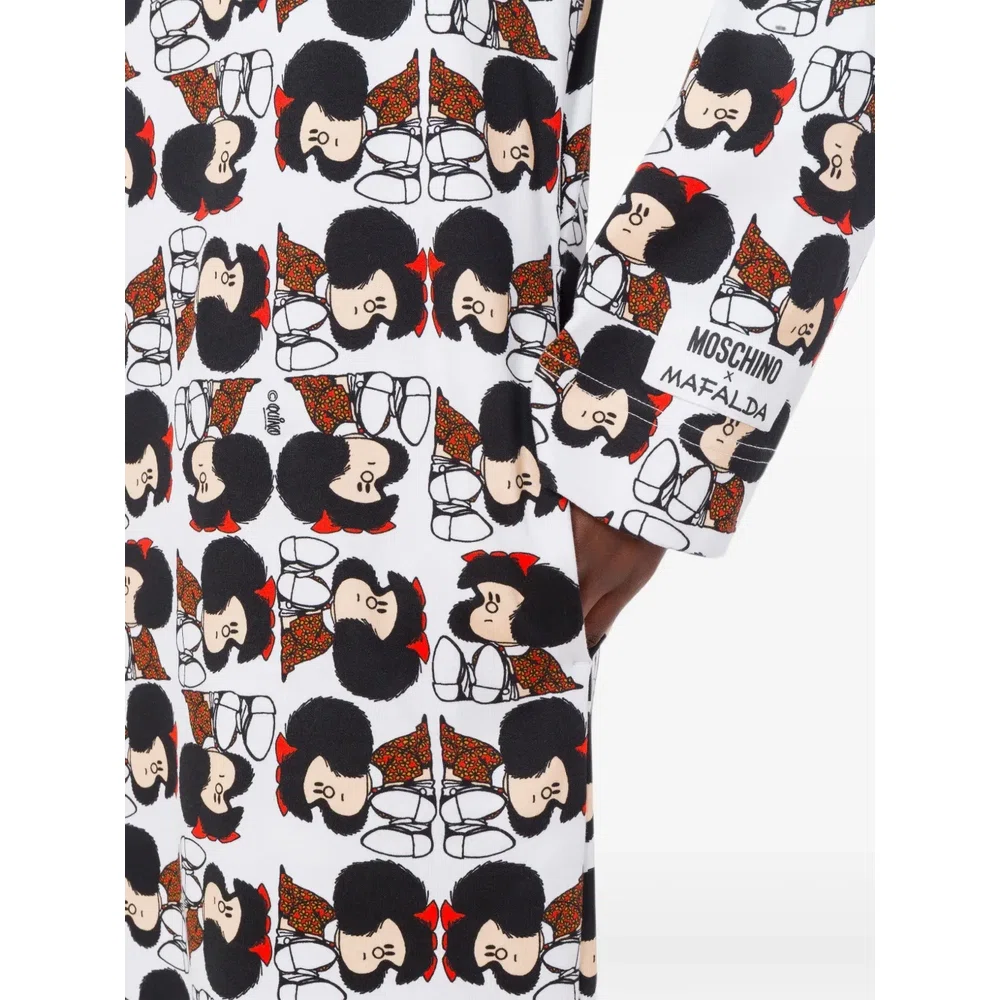 платье с длинными рукавами и принтом Mafalda 4