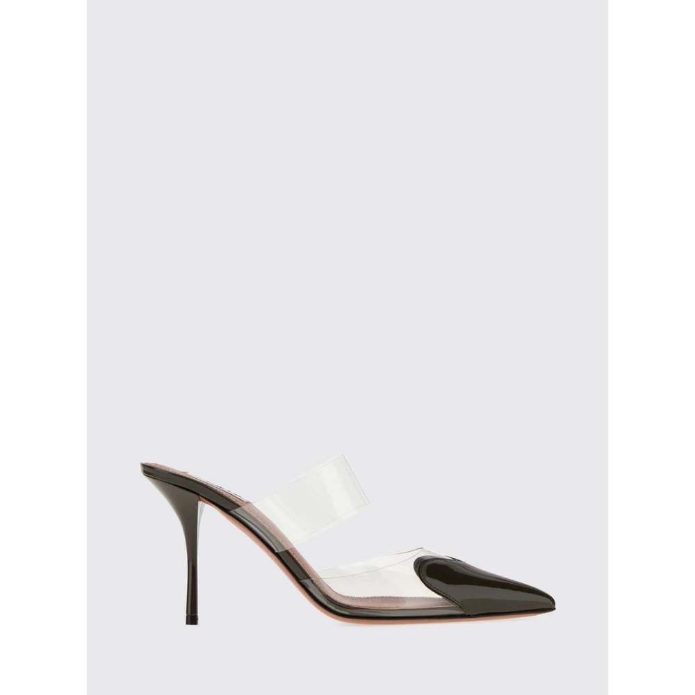 Мюли Alaïa Le Cœur из лакированной кожи и ПВХ на высоком каблуке-шпильке 1