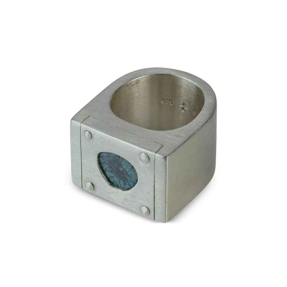 Кольцо Plate Single с бриллиантами 1