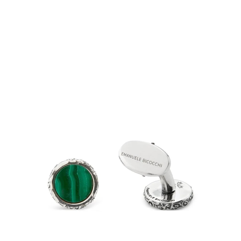 Запонки Malachite Arabesque 3