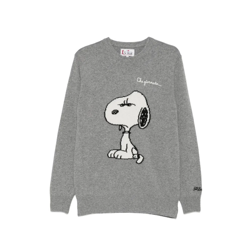 шерстяной свитер с вышивкой Snoopy 1