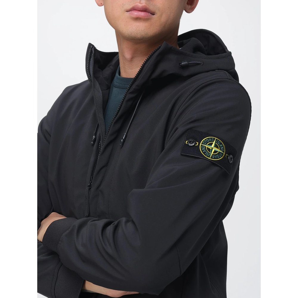 STONE ISLAND Ветровка Shell с капюшоном из ткани Soft Shell-R 3
