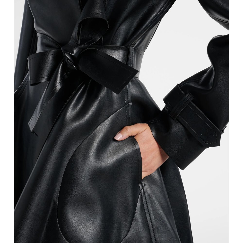 Belted double-breasted flared minidress 5