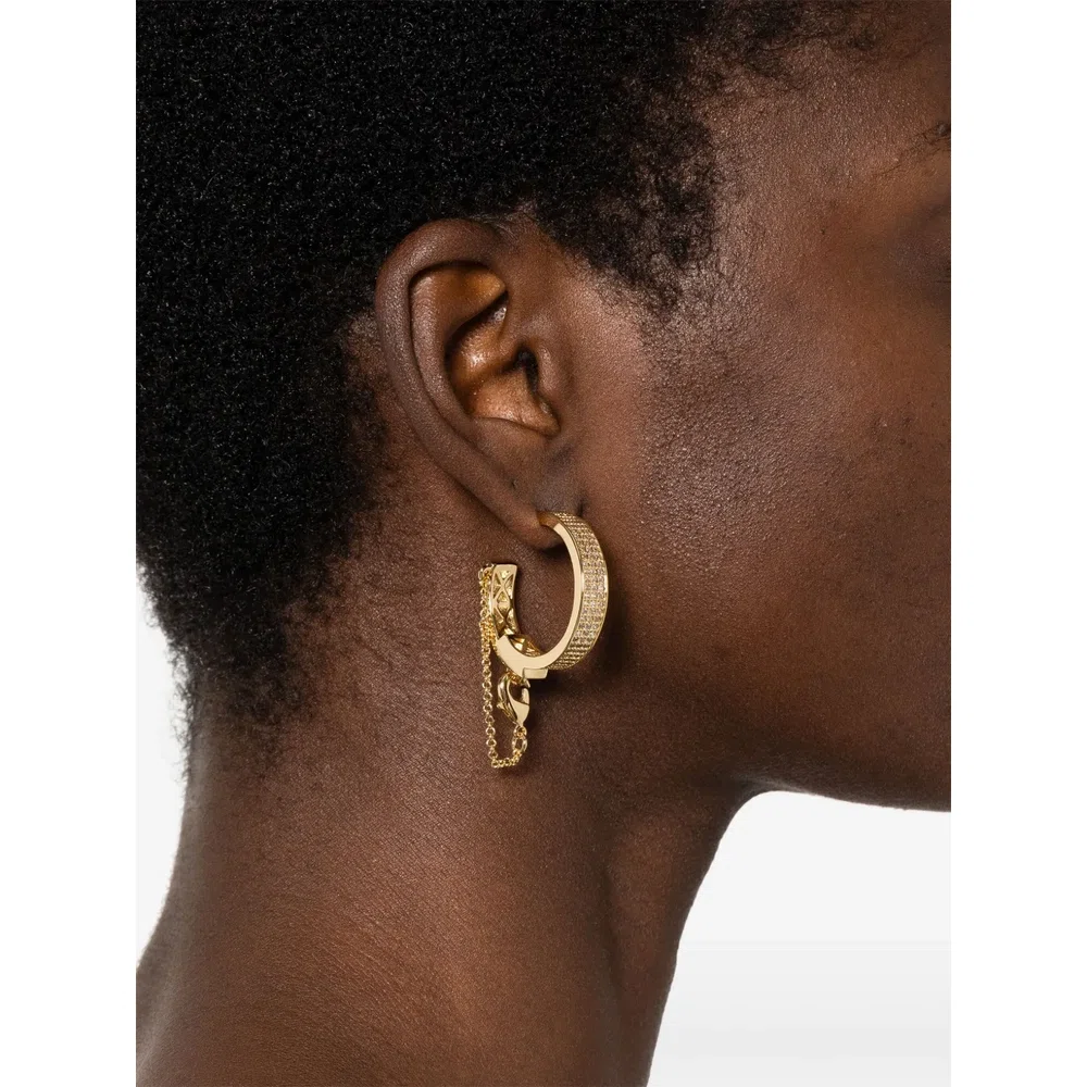 Chain hoop earrings 2