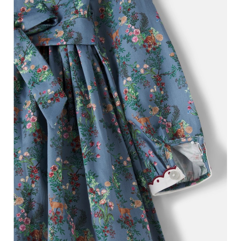 Noelia bow-detail floral cotton dress 3