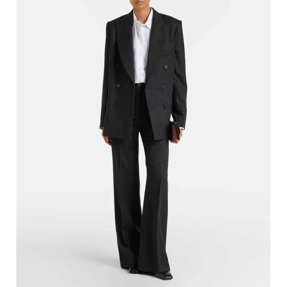 Alina virgin wool flared pants 2