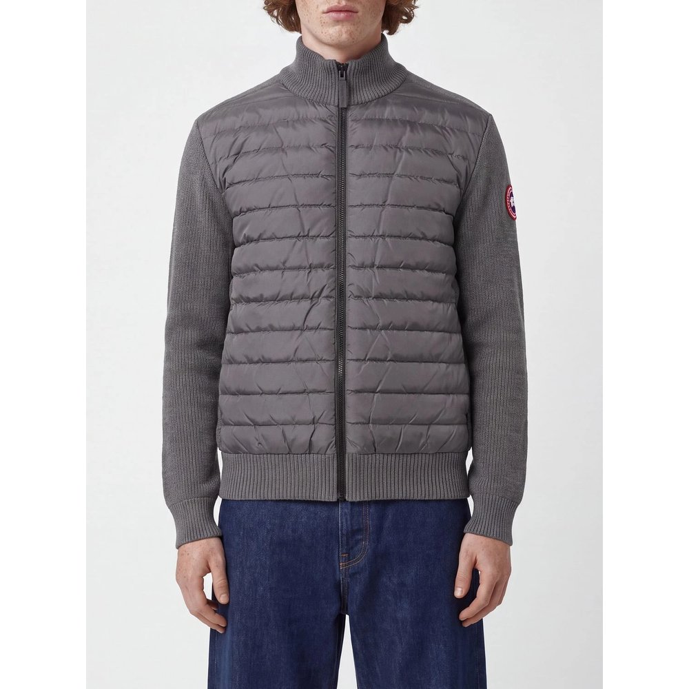 Шерстяной кардиган Canada Goose со стегаными вставками и нашивкой с логотипом 1