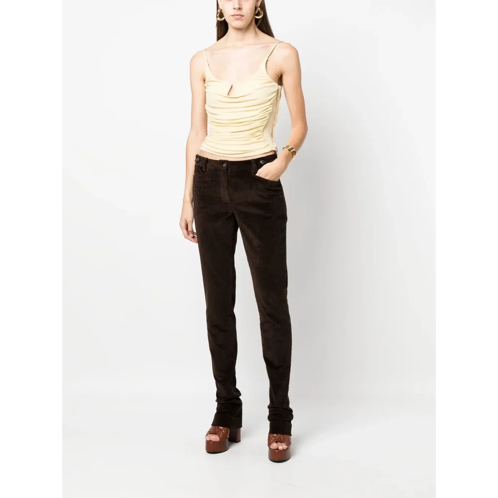 Corduroy flared trousers 2