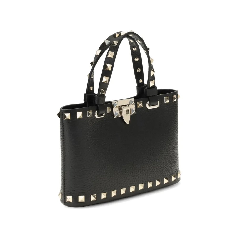 Мини-сумка шоппер Rockstud из кожи 4