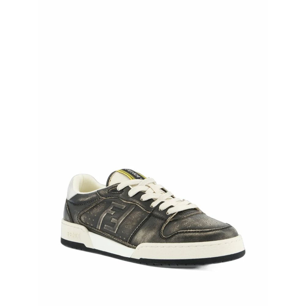 Кожаные кроссовки Fendi Match 2