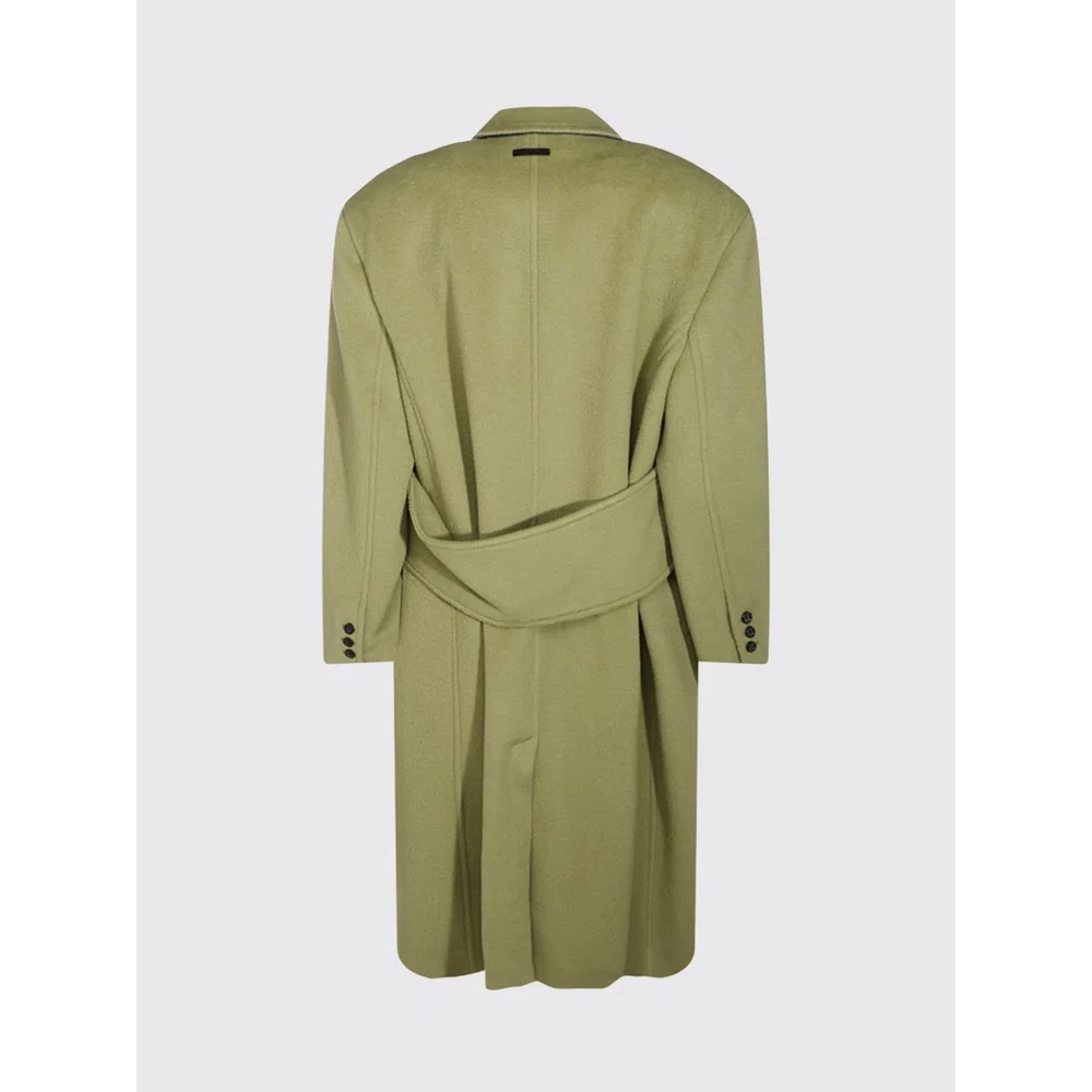 MARNI Однобортное шерстяное пальто до колена с отложным воротником 3