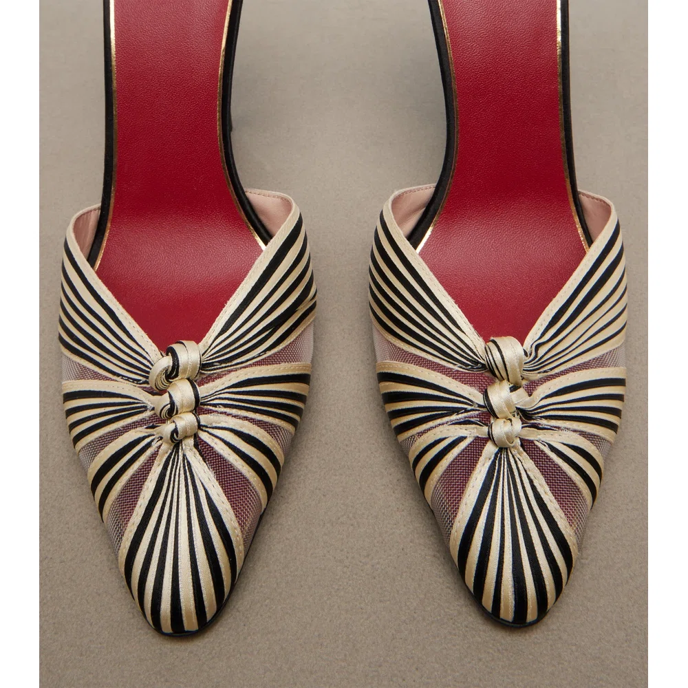 Annine satin pumps 6