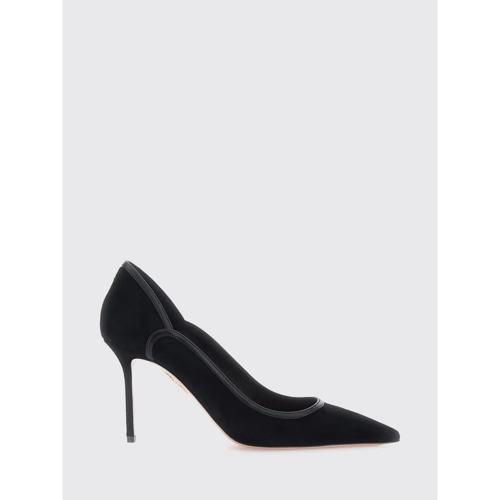 Туфли-лодочки Plush Aquazzura из замши на высоком каблуке-шпильке 1
