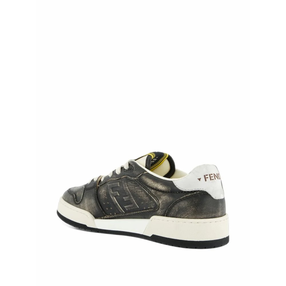 Кожаные кроссовки Fendi Match 4