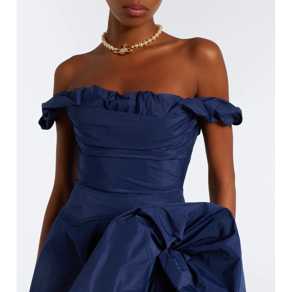 Chichi draped taffeta corset dress 5