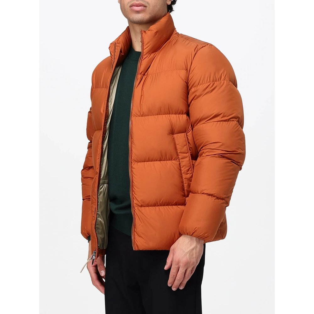 Стеганый нейлоновый пуховик Woolrich с высоким воротником и застежкой-молнией 3