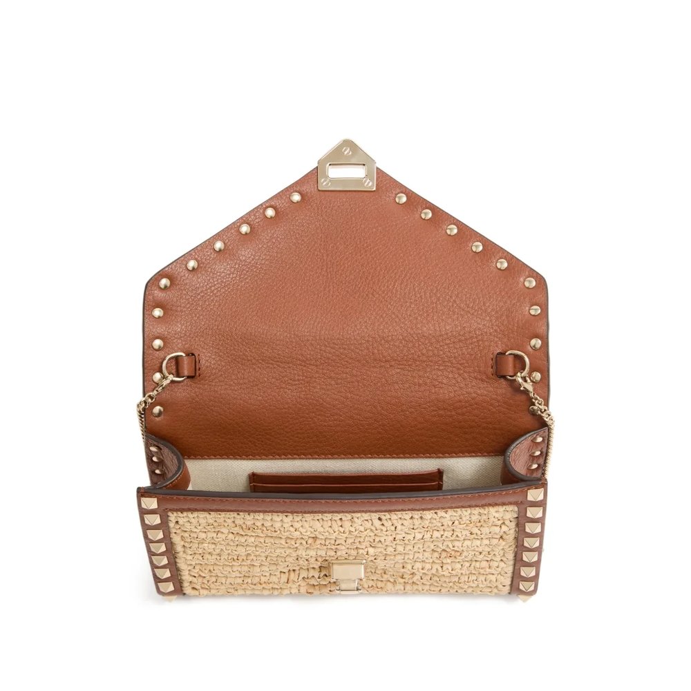Мини-сумка Rockstud из рафии 5