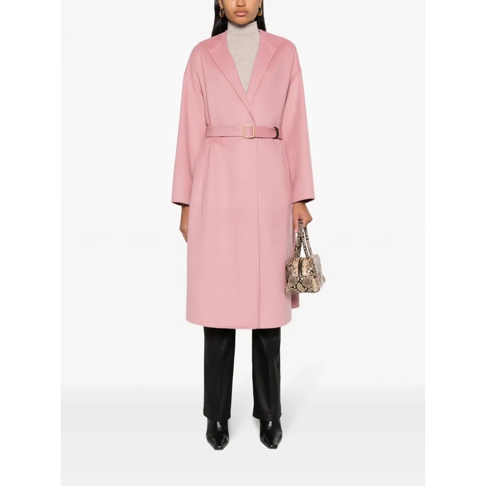 Belted wool-blend trench coat 2