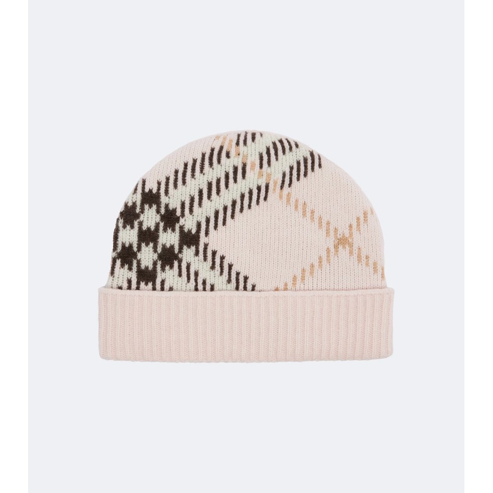Шапка-бини из кашемировой смеси Burberry Check 4