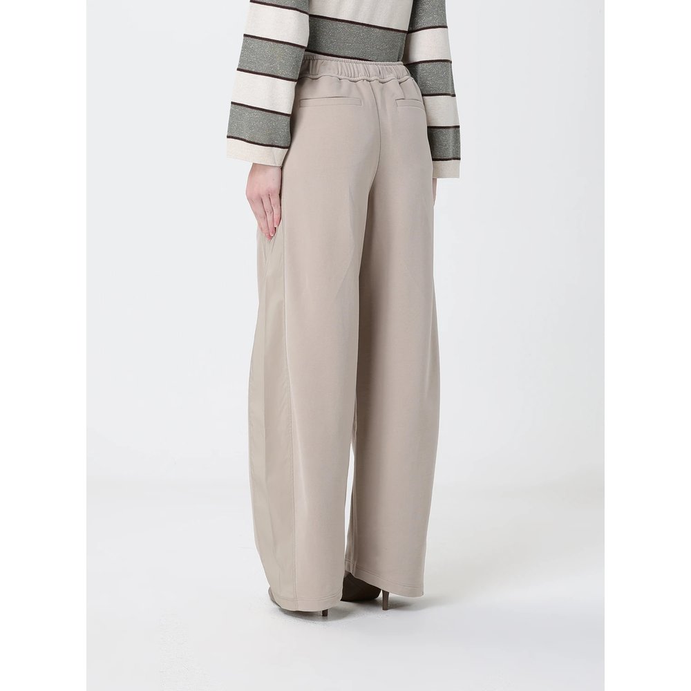 Хлопковые брюки с кулиской Brunello Cucinelli 3