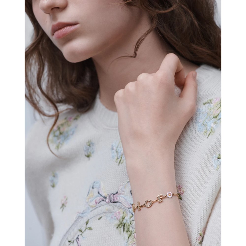 Мини-браслет Dior с ромашками 2