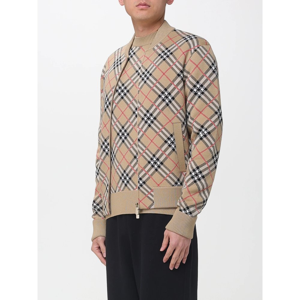 Кардиган из смесового хлопка с узором Vintage Check Burberry 4