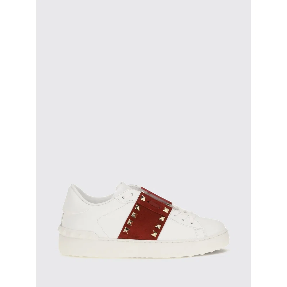 Кроссовки Rockstud Untitled из кожи и замши с культовыми заклёпками Valentino Garavani 1