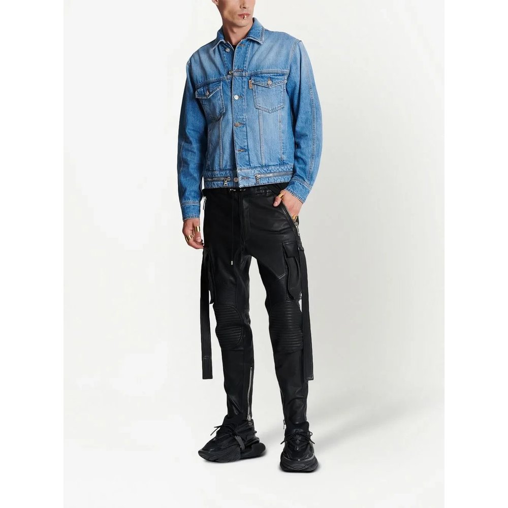 Zip-detail denim jacket 2