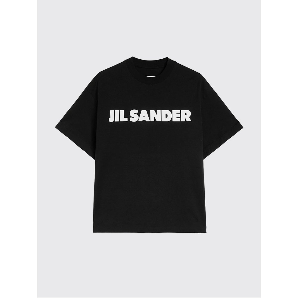 Хлопковая футболка оверсайз с логотипом Jil Sander 2