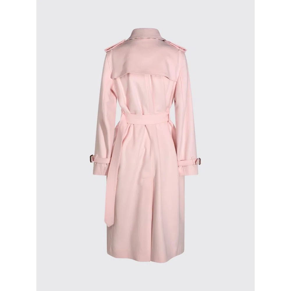 Длинный двубортный тренч из чистого кашемира Burberry 3