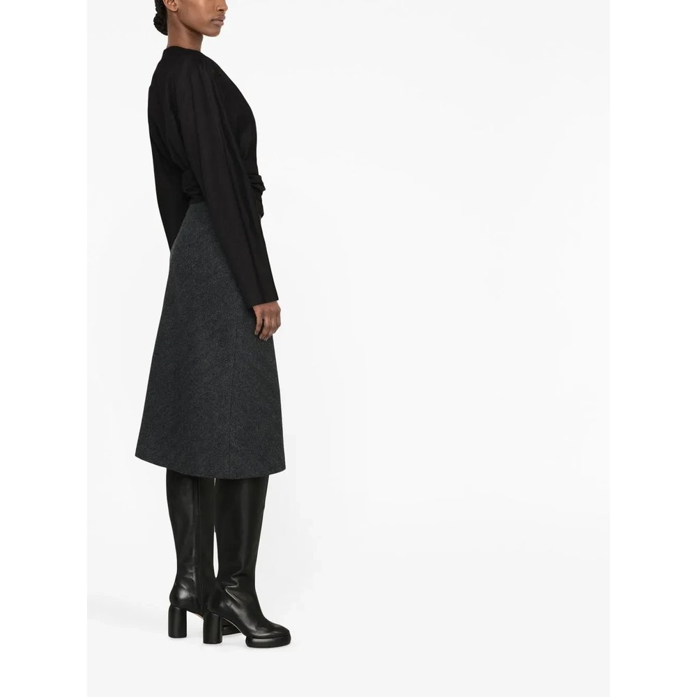 Herringbone A-line skirt 4