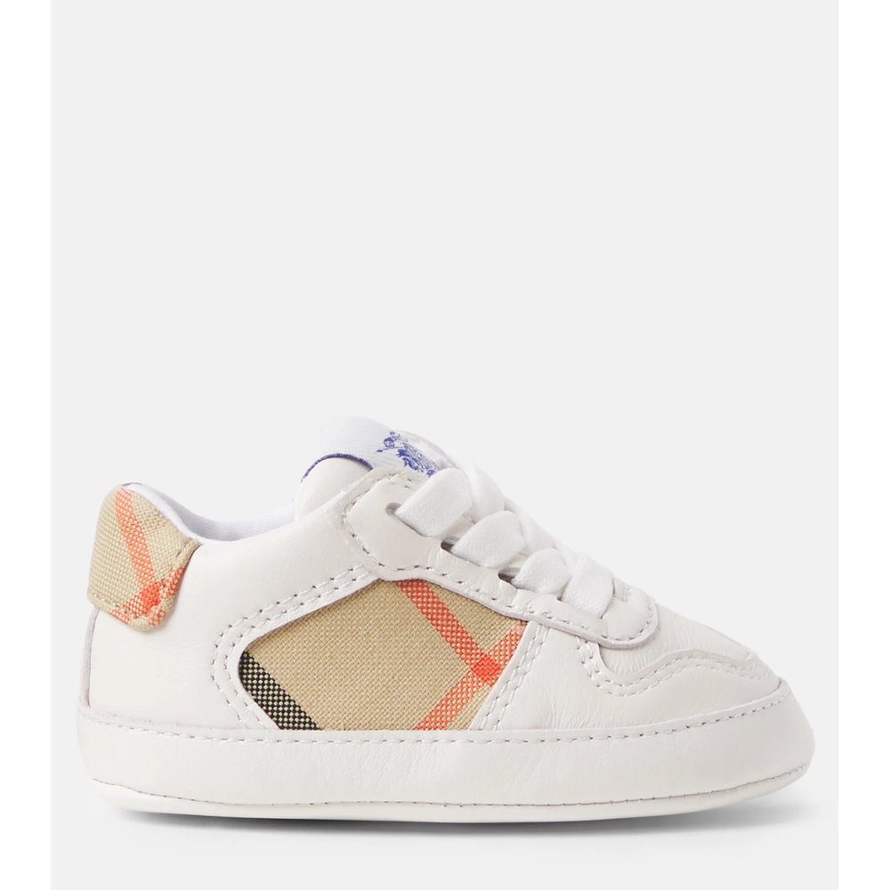 Детские кожаные кроссовки Baby Burberry Check 3