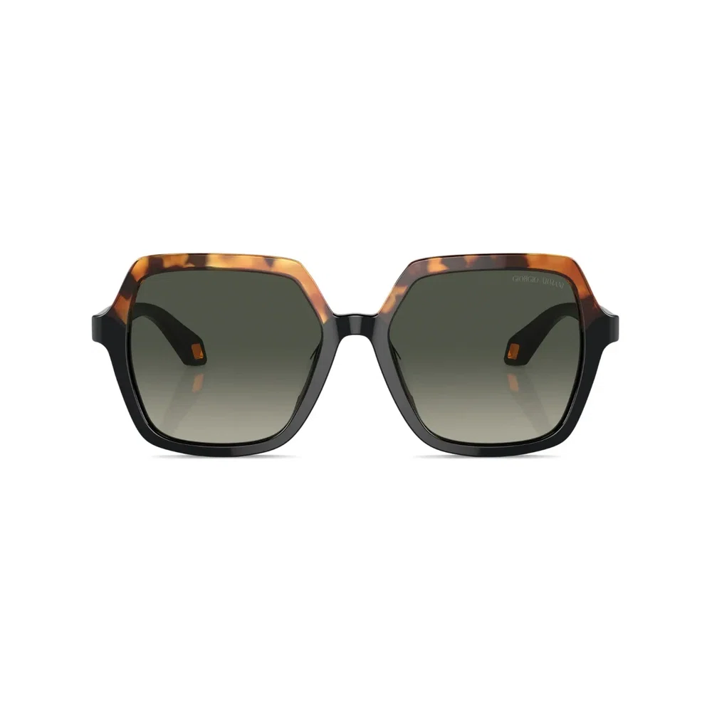 Gradient-lens oversize-frame sunglasses 1