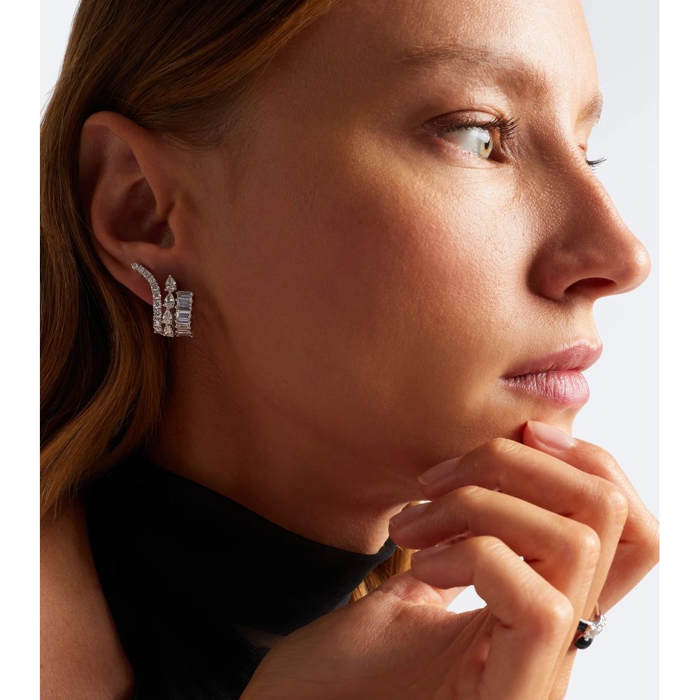 Серьги Y-Couture из белого золота 18 карат с бриллиантами 2