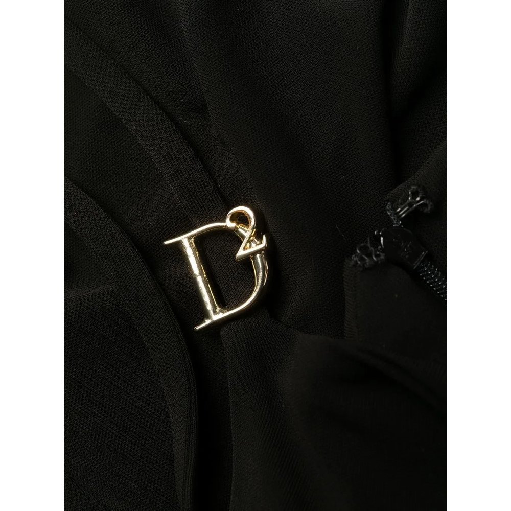 Logo-embellished cowl-neck minidress 6