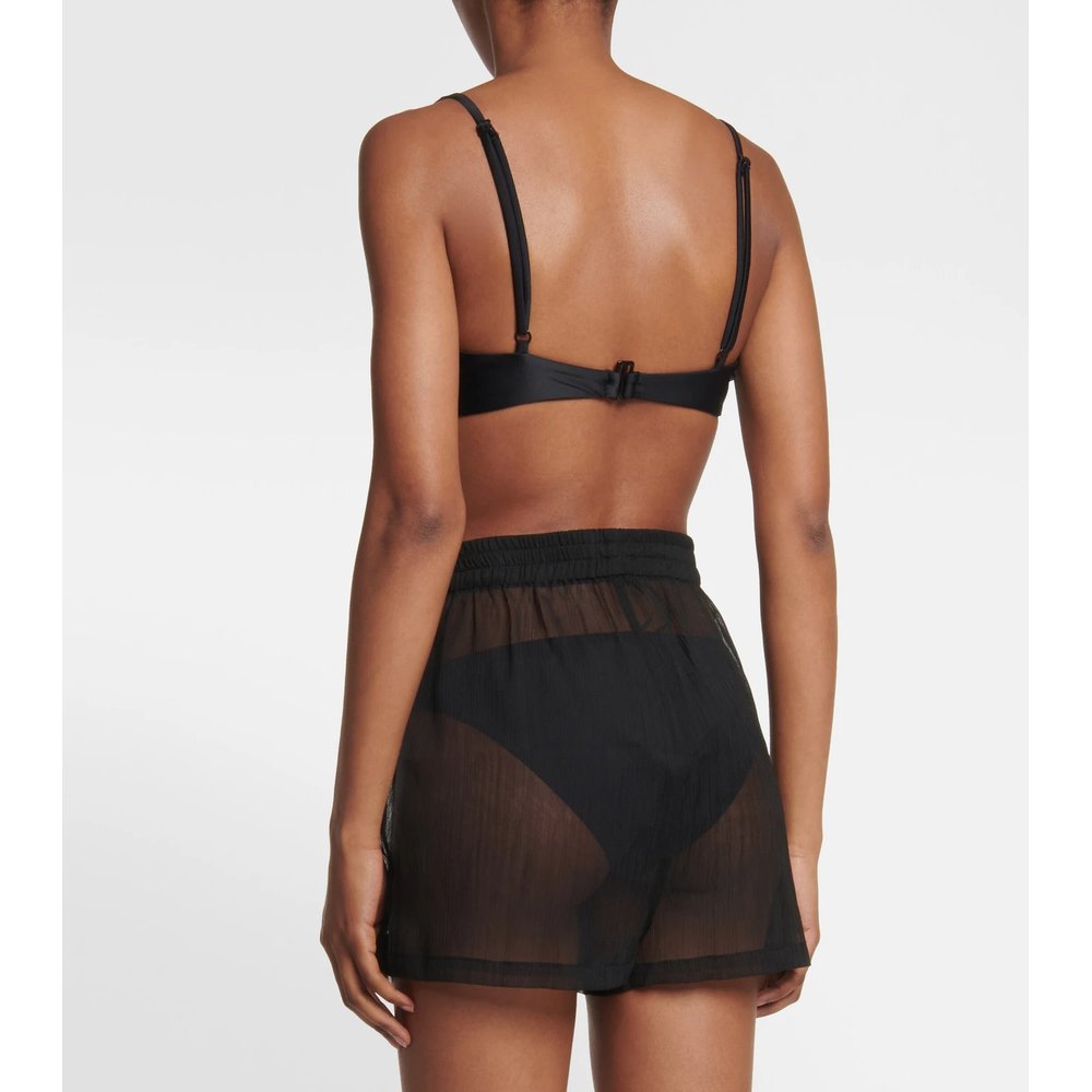 Sheer high-rise shorts 3