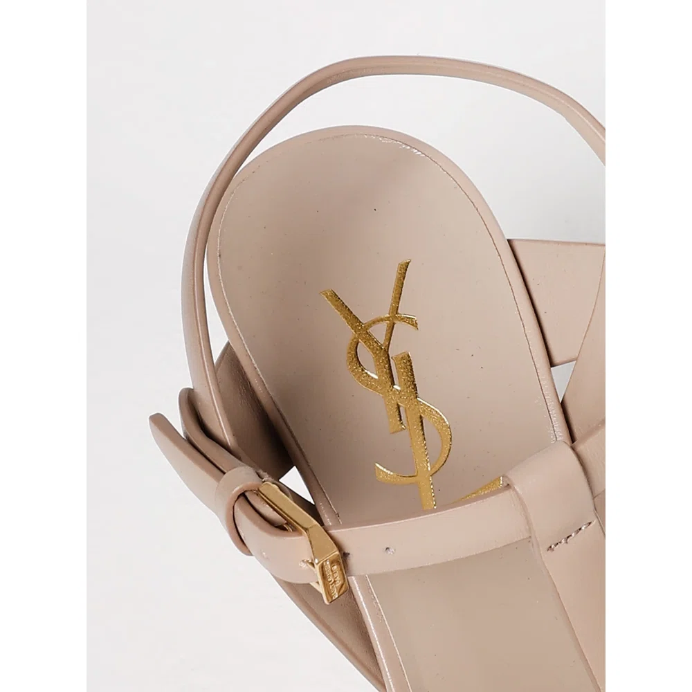 Сандалии Tribute Saint Laurent из кожи 4