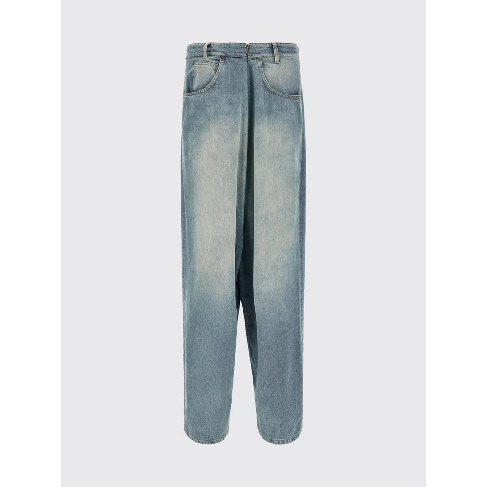 Джинсы Wrap Maison Margiela с широкими штанинами из хлопкового денима 2