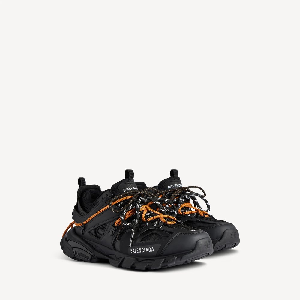 Мужские кроссовки Track Trail Laces в черно-оранжевом цвете 2