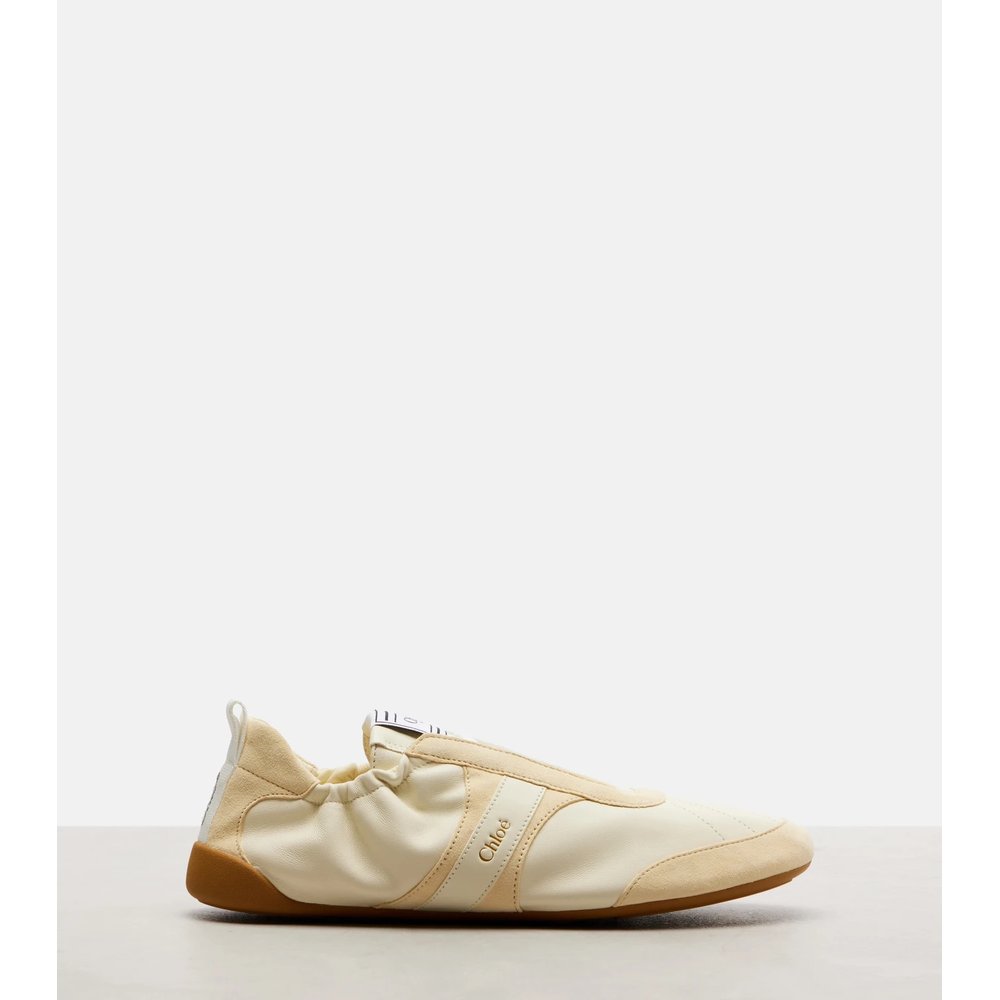 Chloé Kick leather and suede sneakers 4