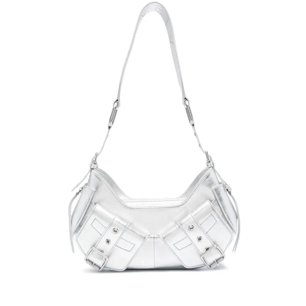 Y2k leather shoulder bag 1