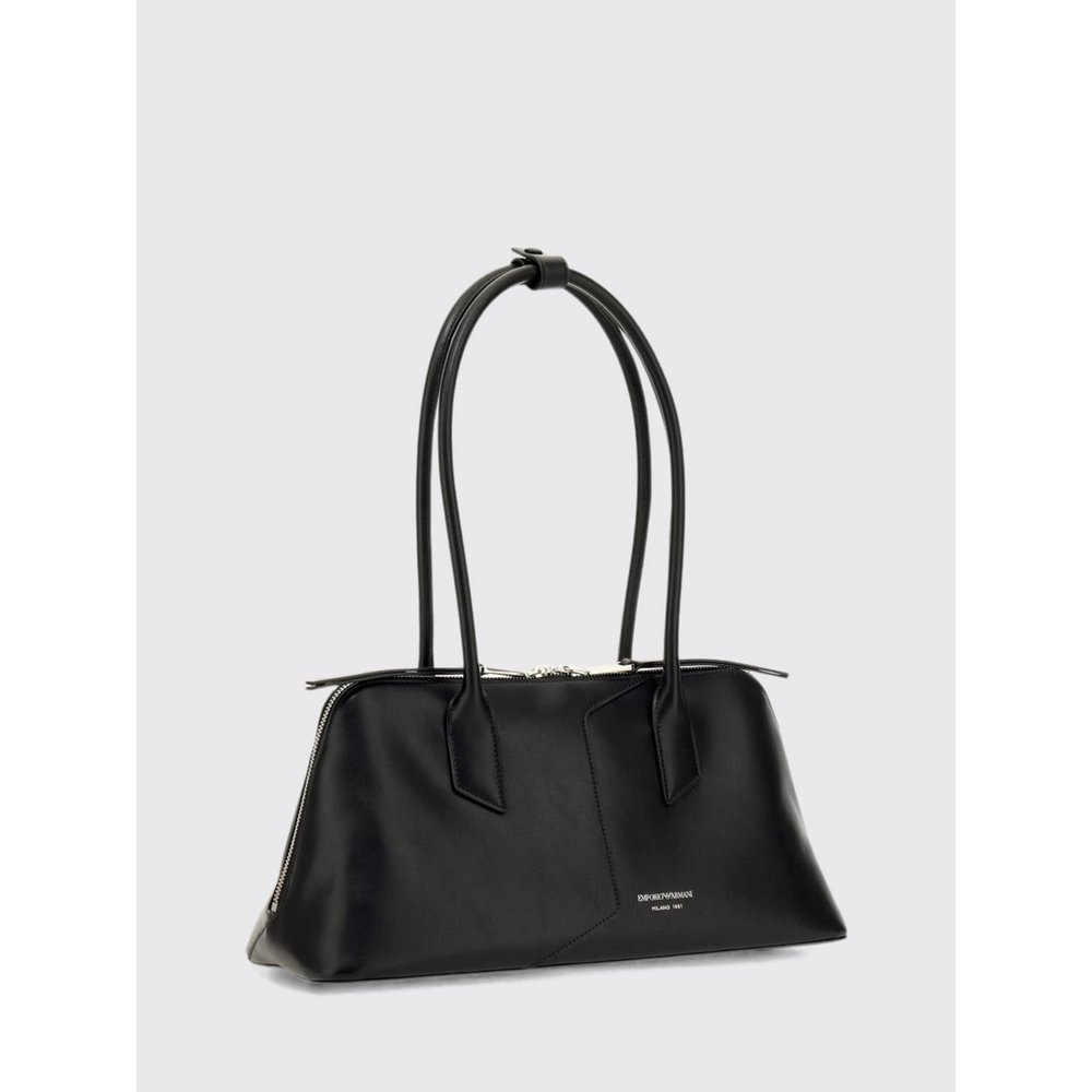 Сумка на плечо Emporio Armani из гладкой воловьей кожи с двойной ручкой 3