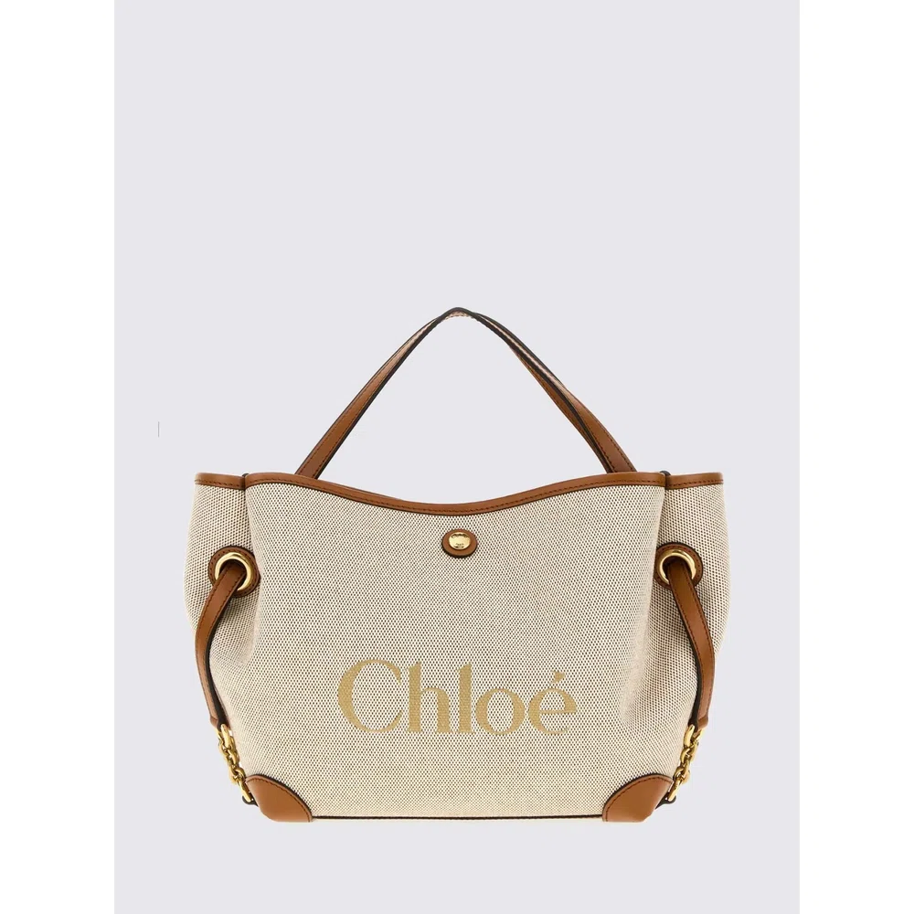 Маленькая сумка Clover Chloé из канваса с жаккардовым логотипом 1