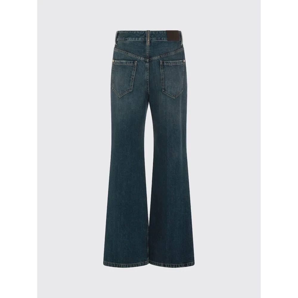Широкие джинсы из денима с вышивкой Monili Brunello Cucinelli 3