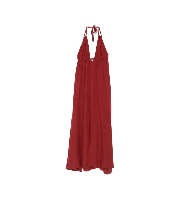 Макси-платье с лямкой на шее