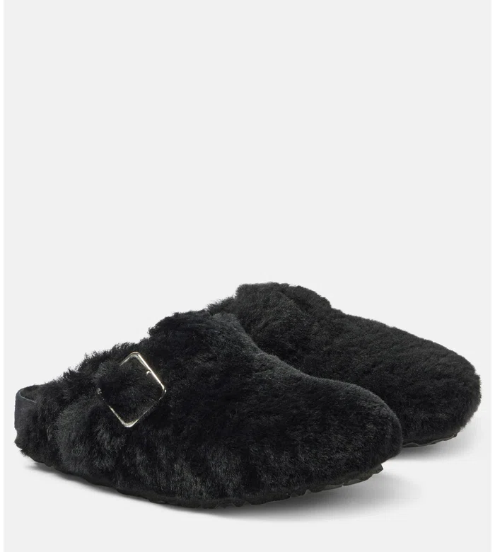 Boston shearling clogs
