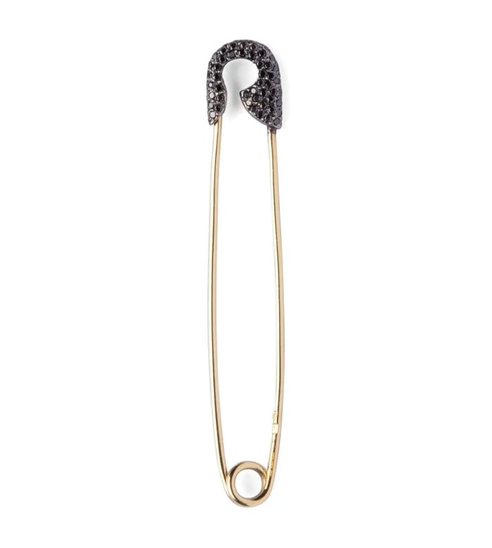 Золотая серьга Safety Pin