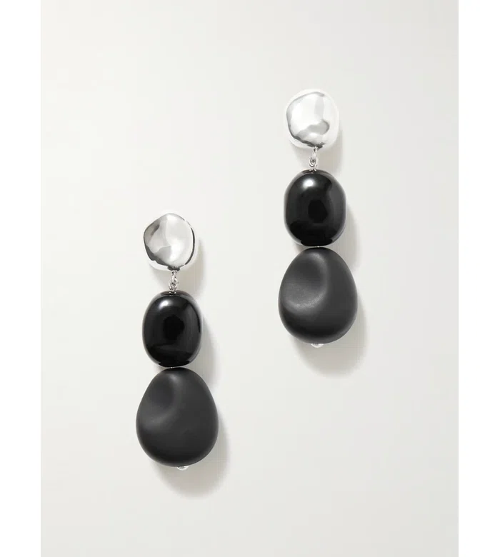 Серьги Ada из серебра с ониксом
